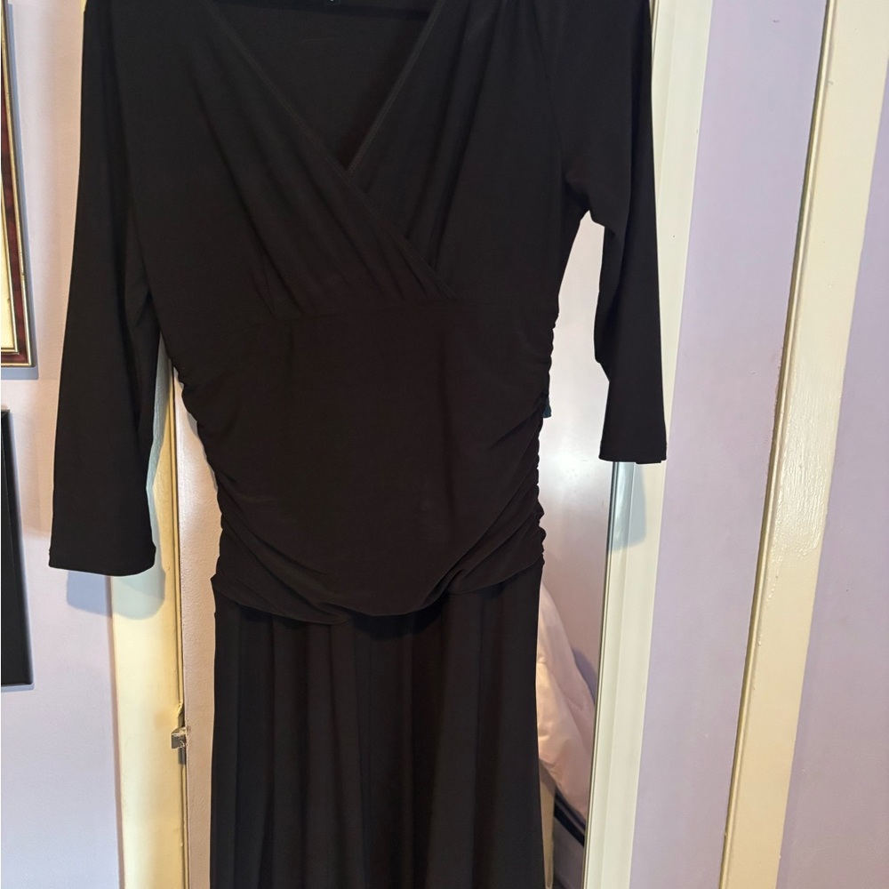 Elegant Black Wrap Dress